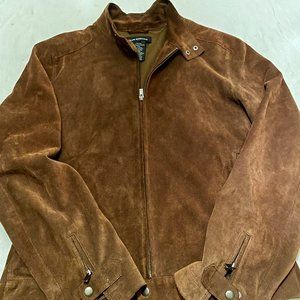 Club Monaco Suede Leather Jacket Men's Medium